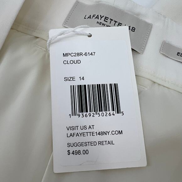 LAFAYETTE 148 NEW YORK Dress Pants Cloud Pleated Lined Lightweight Size 14 NEW - Picture 10 of 15